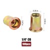 1/4"-20 Rivet Nut Rivnut RIV Nuts - Napia 100pcs 1/4