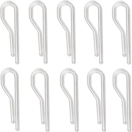 100pcs U Shape Clear Durable Plastic Alligator Clips Shirts Folding Ties Socks Pants Hold Garments in Place