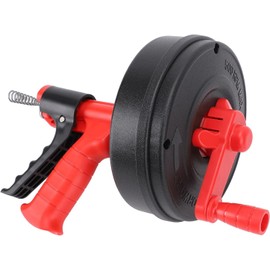 Snake Clog Remover, 65 Serpiente de Plomería Flexible de Acero Al Manganeso para Inodoro, Bañera de Cocina, Taladro de Drenaje Manual/accionado por Taladro para la Eliminación de