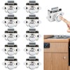 10pc Push Button Latch Catch Pop Up Cupboard Door Knob