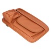 Waterproof Storage Bag Artificial Leather Brown Zipper Organizer for Vespa