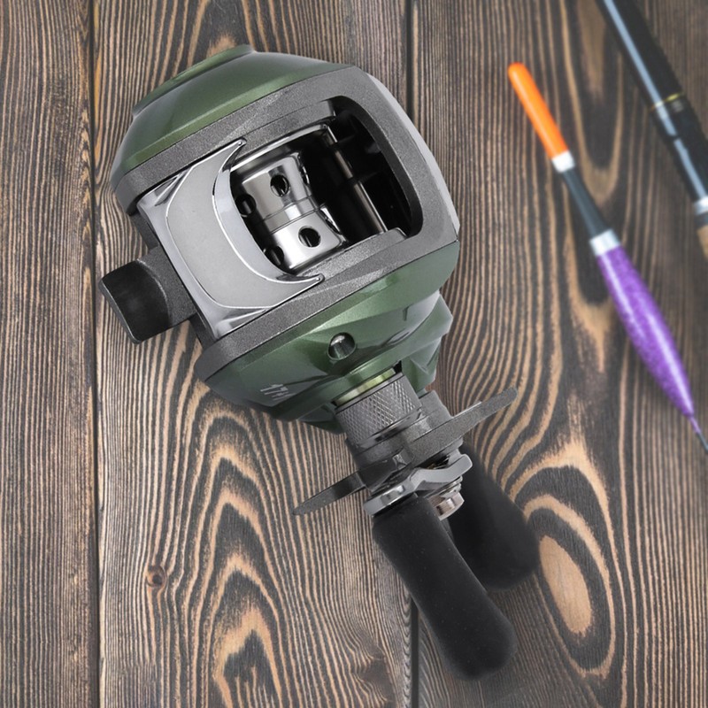 Green Aluminum Alloy Saltwater Spinning Fishing Reel Fishing Accessory(GBS201 Left