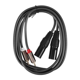 CORHAD Convenient Audio Cable to Male for Mixers Amplifiers and Car Stereo Systems