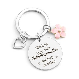 WRNZL Mother-in-law gifts Mother's Day gift mother-in-law gift mother-in-law gift keyring mother-in-law mother-in-law gift, Christmas gift mother-in-law, silver