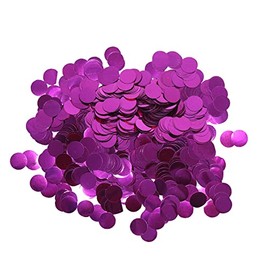 Hot Pink Foil Mylar Round Confetti,Round Dots Glitter Table Confetti,Sparkling for Party Decorations(1.76 OZ)