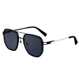 SHEEN KELLY Retro Pilot Sunglasses For Men Women Classic Stylish Square Metal Frame Vintage Design