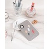 Paleta Acero Inoxidable Para Mezclar Maquillaje Con Espátula Rectangular