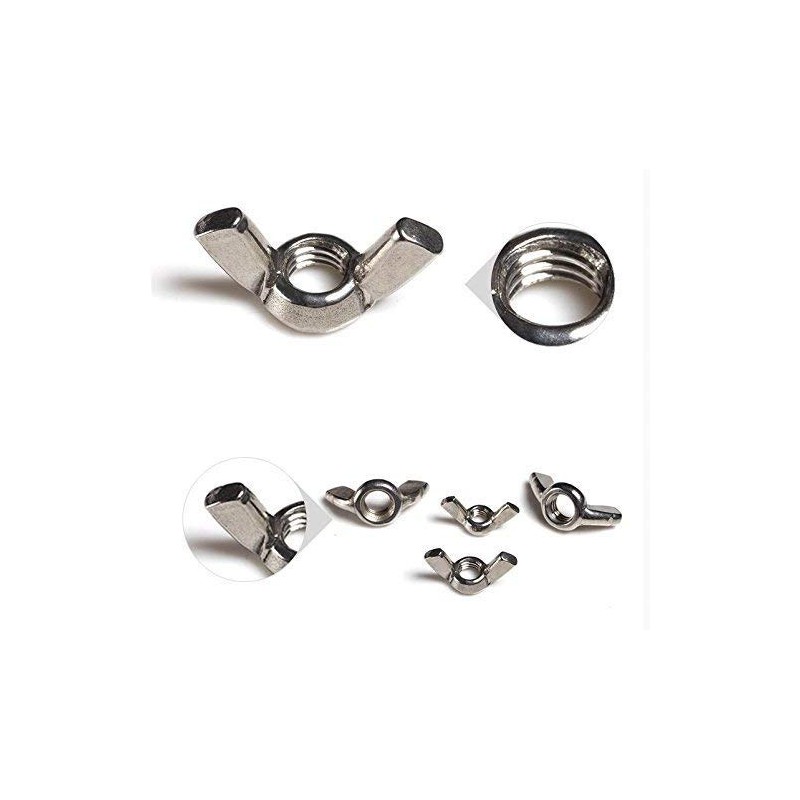JUNYON Wing Nut Wing Nut, 304 Stainless Steel, Right Screw,