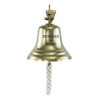 NKlaus Bell 'BIENVENUE A Bord', lightweight brass design, 15 cm