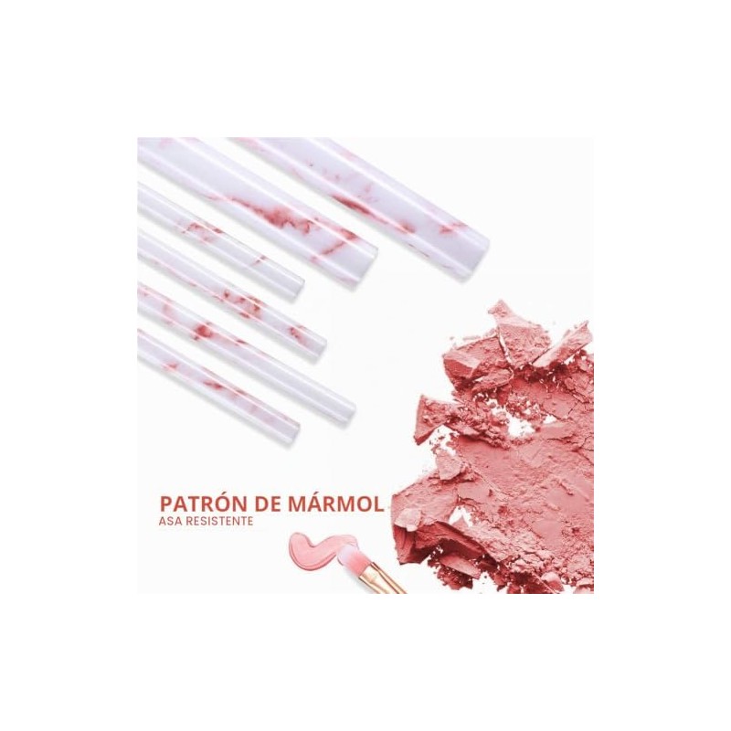 DUAIU Juego de Brochas de Maquillaje 16Pcs Pinceles de Maquillaje