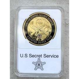 Secret United States Secret Service Counter Sniper Team Challenge Coin  With Case