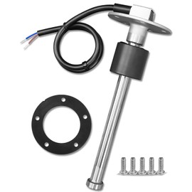 EMIHO 10mm Boat Fuel Sending Unit 240-33ohms 7"(180mm), Marine Fuel Sender Unit Gas Tank Sending Unit Diesel Fuel Gauge Sending Unit for Boat RV Truck Vehicle