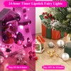Lakumu Rechargeable String Lights Battery Operated, Battery Powered Copper Wire
