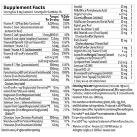 NeuEve Multivitamin for Menopausal Women, Immune Support Supplement with Iron, Vitamin D, 30 Day Supply, 120 Veg Capsules.