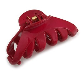 Large Plum Acrylic Hair Claw - 95mm Across