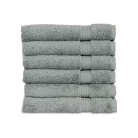 TowelSelections Blossom Collection Soft Towels 100% Turkish Cotton Lead 6 Hand Towels