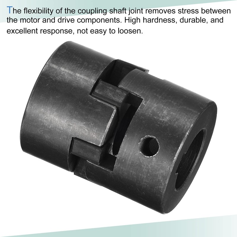 sourcing map Flexible Clutch Shaft 25mm to 25mm 51mm x