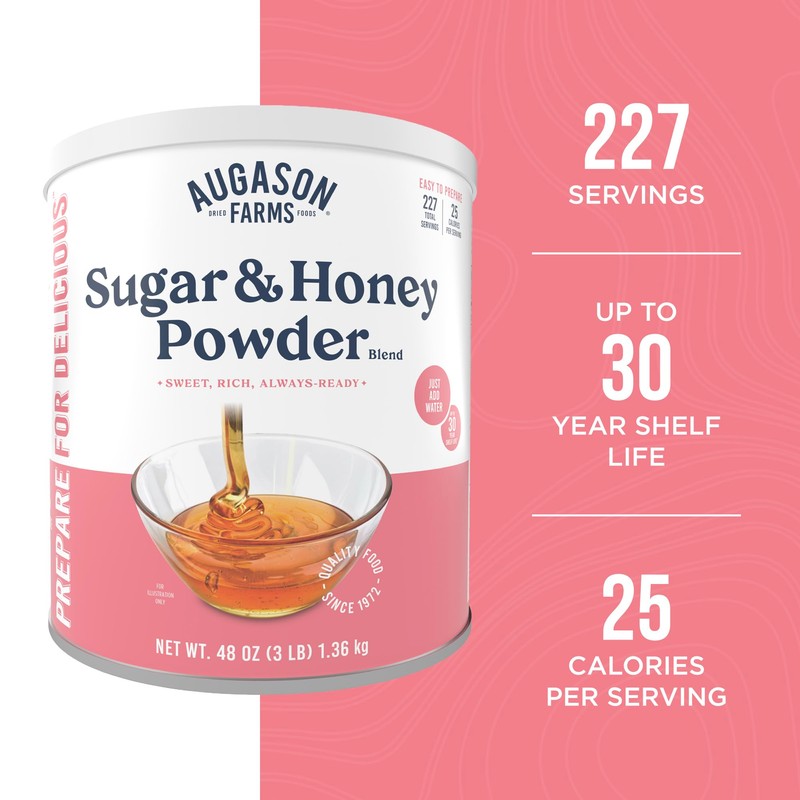 Sugar and Honey Powder Mix Can Emergency Food Supply, 227
