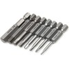 Bestgle 8 Pcs Magnetic Screwdriver Drill Bit Set H1.5-H8 Inner