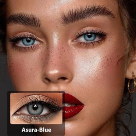 DIY Fake Eyelashes Extensions for Regular Use Easy to Apply Personal Care Product Enhance Your Lashes at Home:_Asura blue