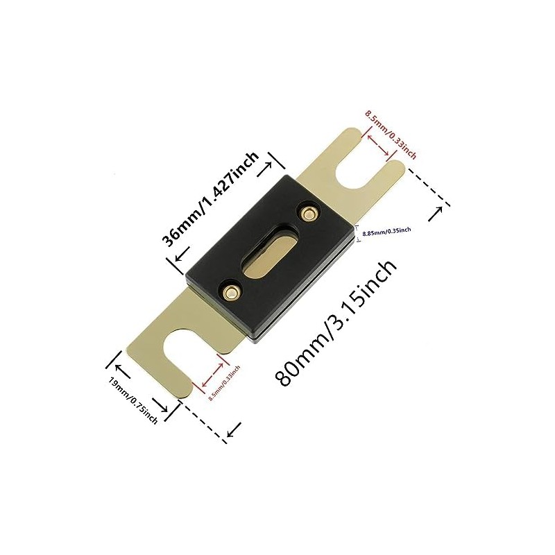 BOJACK 2pcs 20A ANL Fuse Holder and 2pcs 20Amp 32VDC