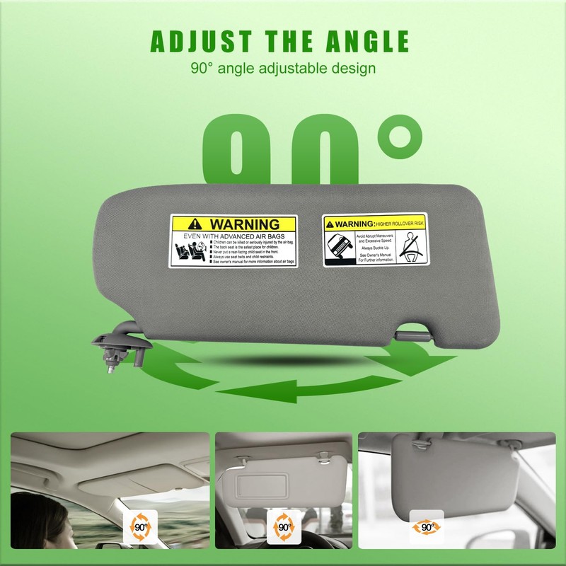 Left Driver Side Sun Visor for Honda CRV 2017 2018