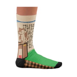 Japanese Art Socks Collection – Great Wave of Kanagawa, Ramen, Sushi, Carps Swimming, Cancel My Subscription – Gifts for Art Lovers, Cotton Socks, 2 Sizes, 4-7 and 7½-11½