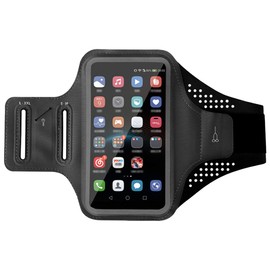 CHROME CRANE RB006 Sports Armband Storage Key Card Earphone Jack Included Smartphone Mobile Running RB006 (02. Gray)