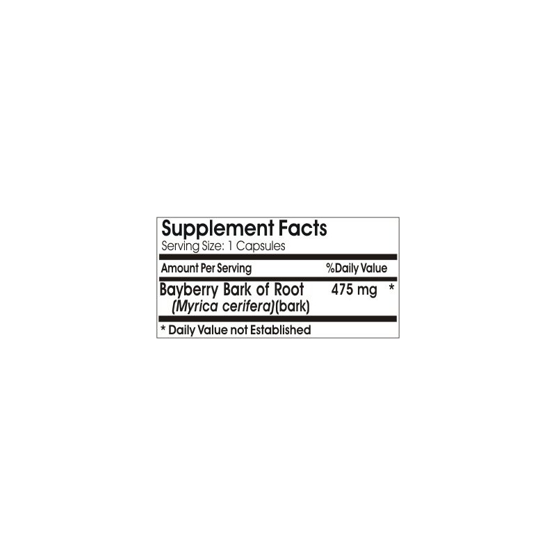 Bayberry Bark of Root 475mg // 100 Capsules // Pure