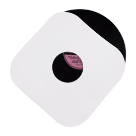20 Pack 10 Inch Vinyl Record Inner Sleeves Heavy White Kraft Paper with Rounded Corners Protective Sleeves Anti-Static Paper Vinyl Record Sleeves for LP Albums
