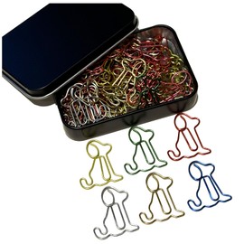 Cute Paper Clips, 60 PCS Dog Shaped Paper Clips Animal Bookmarks Clips, Assorted Colors, Fun Office Gifts for Women Men Coworkers Teachers Students Girls Boys Dog Lovers