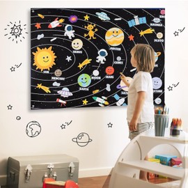 Solar System Children's Planets Children's Learning Toy To Become Astronaut Montessori Toy Children 3 4 5 6 7 8 Years Gifts for Children Girls Boys Birthday Christmas