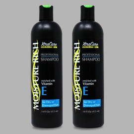 XtraCare Moisture Rich Shampoo with Vitamin E, For Dry Hair –14 fl oz (2-Pack)