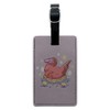 Feathered Tyrannosaurus Rex Dinosaur Rectangle Leather Luggage Card ID Tag