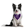 Be Kind I'm Blind Dog Bandana, Purple Dog Bandana, Blind