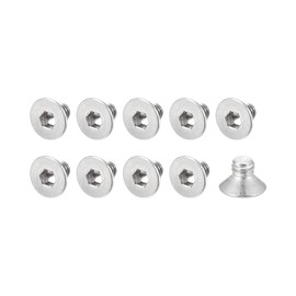 METALLIXITY Flat Head Countersunk Machine Screws, (M3x4mm) 40Pcs, 304 Stainless Steel Socket Head Cap Screws - for Machinery, Furniture, DIY