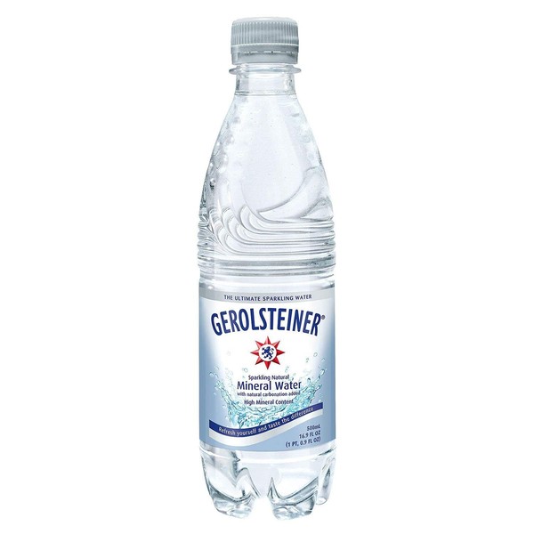 Gerolsteiner Sparkling Natural Mineral Water (16.9 oz. bottles, 24 pk.) - (Original from manufacturer - Bulk Discount available)