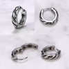 LUXSTAR Men's Hoop Earrings, 6 Styles, Single Ear, Hypoallergenic, Stainless