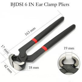 BJDSI 6 Inch Nail Puller,Durability Nail Pullers,Ergonomic Nail Puller Tool,Multi-Function Nail Remover Tool,Sharp Nail Puller Pliers,Profession End Cutting Pliers.