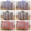 Checkered Moving Bags,Storage Totes with Zipper and Handle for Clothes,