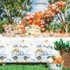 Gexlaju Little Pumpkin Baby Shower Table Cloths,Plastic A Little Pumpkin