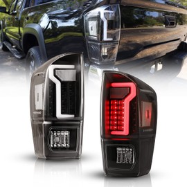 Nixon Offroad LED Tail Light Fit For 2016 2017 2018 2019 2020 2021 TOYOTA TACOMA Taillight Assembly w/LED Turn Signal Light/Running Light/Brake Light (Jet Black)