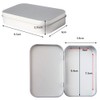 DARUITE Small Tins, 12 Pieces Metal Tins,Rectangular Empty Hinged Tins,Tins