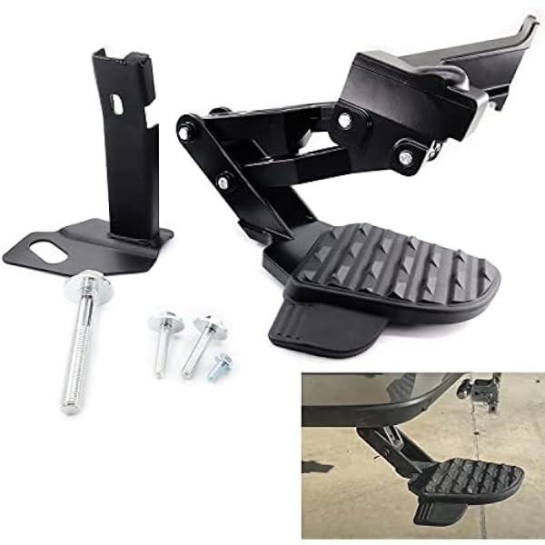 Rear Bed Step Retractable Bumper Step for 2019 2020 2021