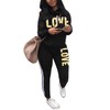 Angsuttc Women's Tracksuit Cowl Neck Long Sleeve Sweatshirt and Sweatpants