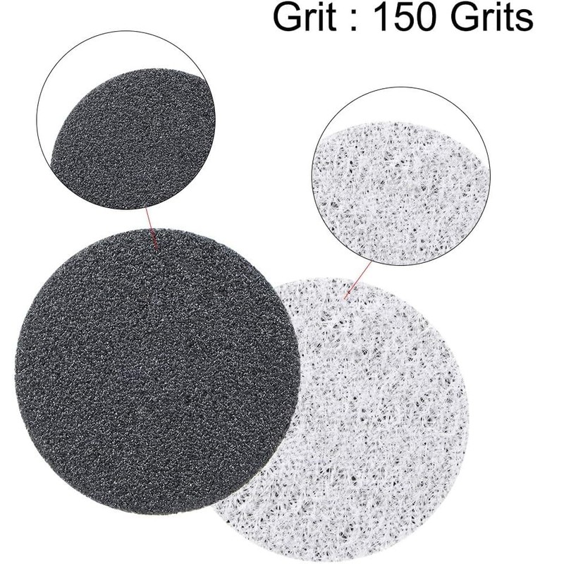 TA-VIGOR 100Pcs 25mm Wet and Dry Sanding Discs, 150 Grit