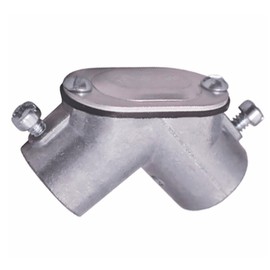 Electrical Pulling Elbow 90 Degree Combination Threaded Rigid and Set Screw EMT with cover and gasket Conduit Body Pull Elbow (10, 1")