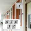 Yaocom Exam Room Sign Numbers 6-10 with Braille and Tactile