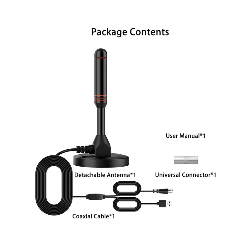 Vecys Digital TV Antenne DVB-T2 Portable Indoor Outdoor TV DTMB