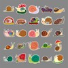 Snail Stickers 50Pcs Cartoon Cute Funny Animal Stickers for Water